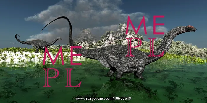 : Apatosaurus dinosaurs roam the wilderness of prehistoric ? : Apatosaurus dinosaurs roam the wilderness of prehistoric ?