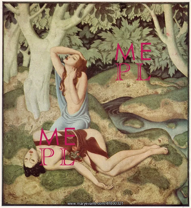 : Aphrodite and Adonis - Edmund Dulac : Aphrodite and Adonis - Edmund Dulac
