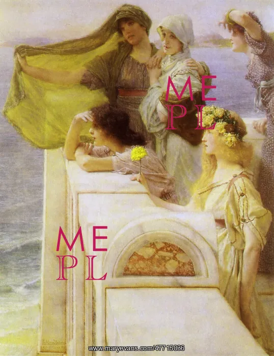 : At Aphrodite's Cradle, by Alma-Tadema : At Aphrodite's Cradle, by Alma-Tadema