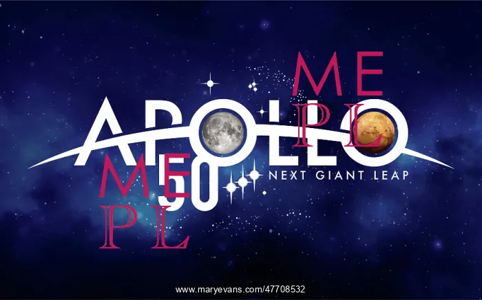 : Apollo 11, 50th Anniversary Logo, 2019 : Apollo 11, 50th Anniversary Logo, 2019