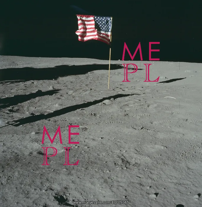 : Apollo 11, American Flag, 1969 : Apollo 11, American Flag, 1969
