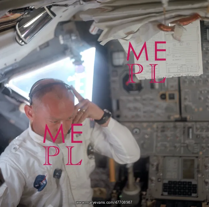 : Apollo 11, Buzz Aldrin Inside Lunar Module, 1969 : Apollo 11, Buzz Aldrin Inside Lunar Module, 1969
