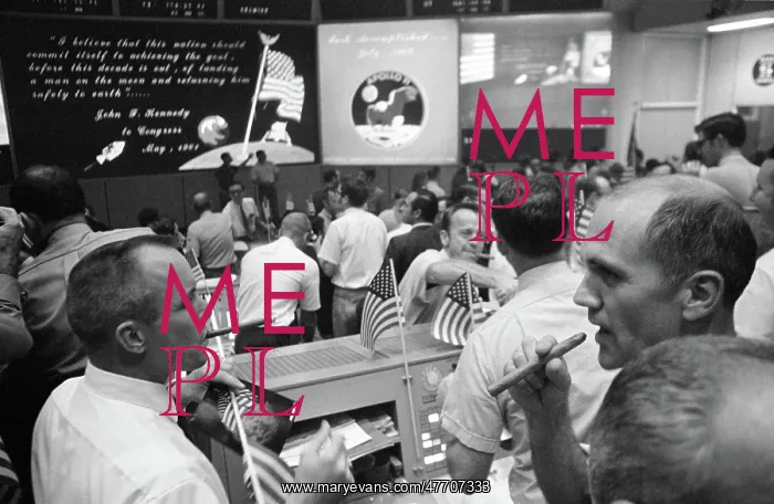 : Apollo 11, Flight Controllers Celebrating, 1969 : Apollo 11, Flight Controllers Celebrating, 1969