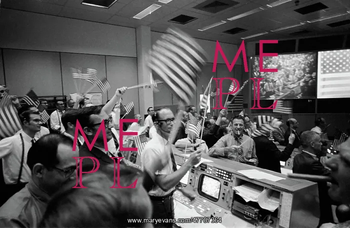 : Apollo 11, Flight Controllers Celebrating, 1969 : Apollo 11, Flight Controllers Celebrating, 1969