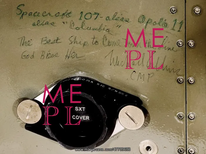 : Apollo 11, Michael Collins Tribute to Command Module, 1969 : Apollo 11, Michael Collins Tribute to Command Module, 1969