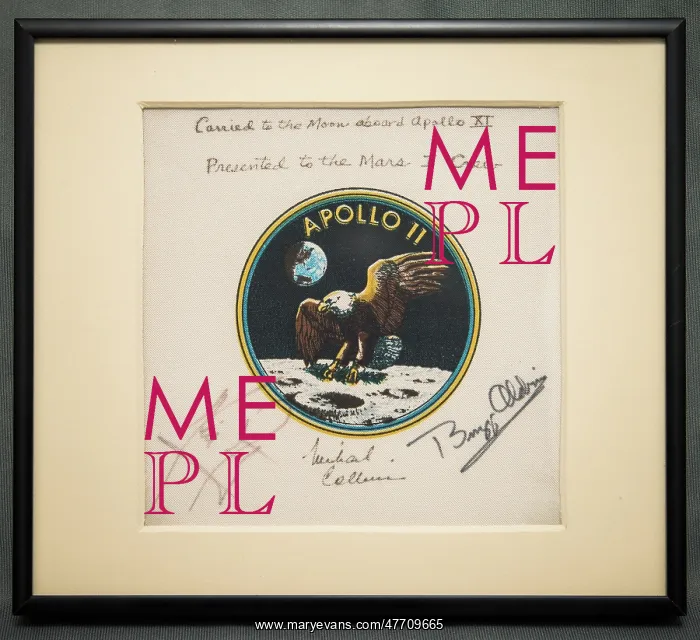: Apollo 11 Mission Patch, To Be Presented to the Mars 1 Crew : Apollo 11 Mission Patch, To Be Presented to the Mars 1 Crew