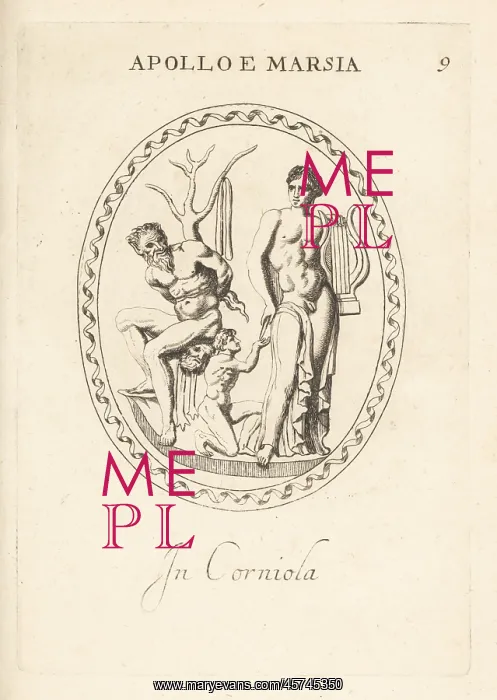 : Apollo and Marsyas in cornelian : Apollo and Marsyas in cornelian