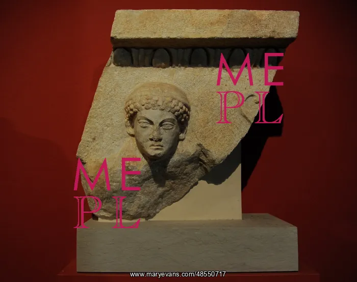 : Apollo. Relief. Temple of Serapis. Miletus : Apollo. Relief. Temple of Serapis. Miletus