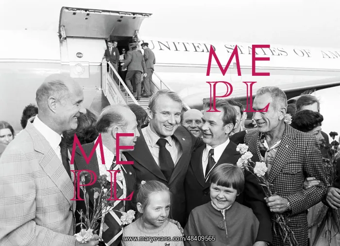 : Apollo spaceship crew in Moscow, 1975 : Apollo spaceship crew in Moscow, 1975