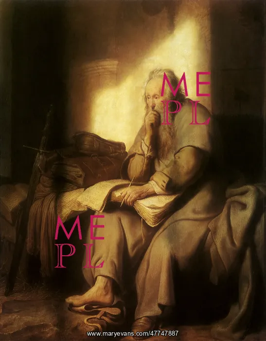 : The Apostle Paul in Prison, by Rembrandt : The Apostle Paul in Prison, by Rembrandt
