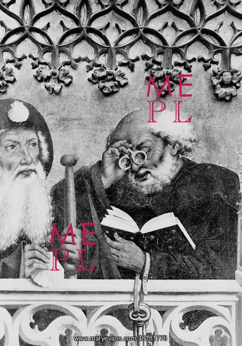 : Apostle Petrus reading, 1466 : Apostle Petrus reading, 1466