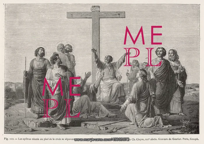 : The Apostles Gathering Around Jesus : The Apostles Gathering Around Jesus