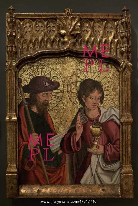 : Apostles James and John. Attributed to Master of Ventosilla : Apostles James and John. Attributed to Master of Ventosilla