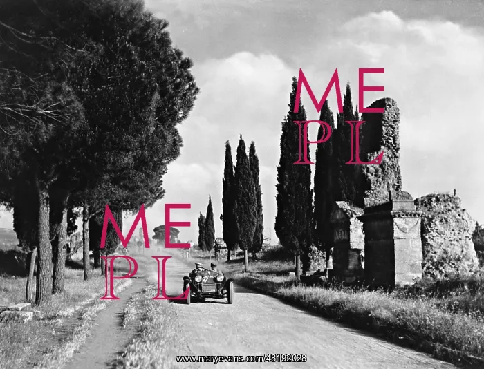 : Via Appia in Rome, 1933 : Via Appia in Rome, 1933
