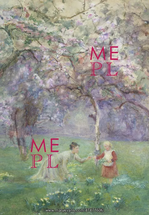 : Apple Blossom Time ' Mother and child : Apple Blossom Time ' Mother and child