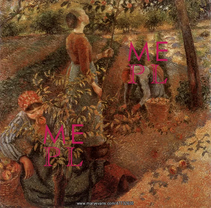  : Apple-Picking, by Camille Pissarro