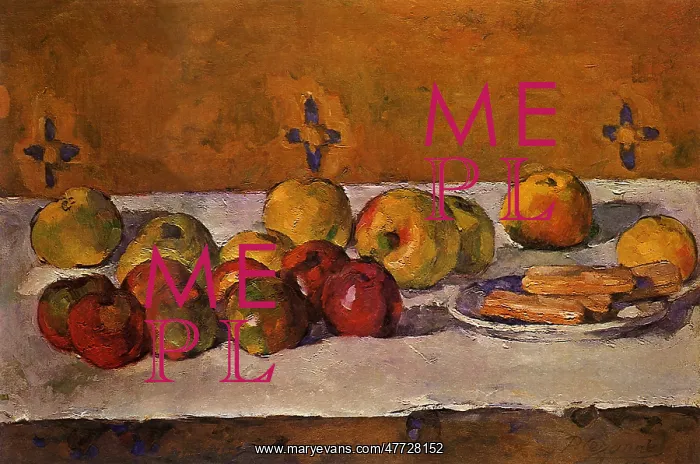 : Apples and Biscuits, by Paul Cezanne : Apples and Biscuits, by Paul Cezanne