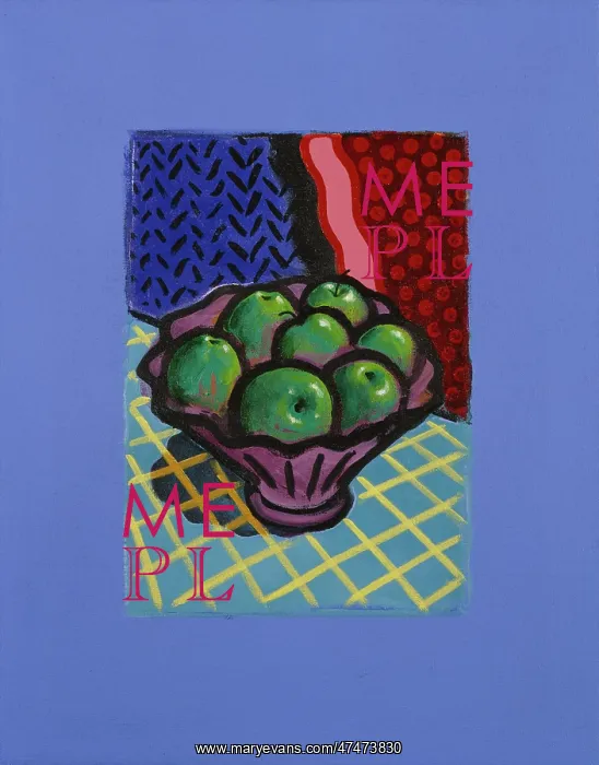 : Apples in a Bowl ' in purple fruit bowl : Apples in a Bowl ' in purple fruit bowl