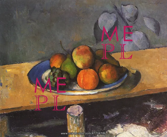 : Apples, Peaches, Pears, and Grapes, by Paul Cezanne : Apples, Peaches, Pears, and Grapes, by Paul Cezanne