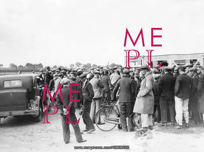 : Applicants in front of a newly opened factory in Tilbury : Applicants in front of a newly opened factory in Tilbury