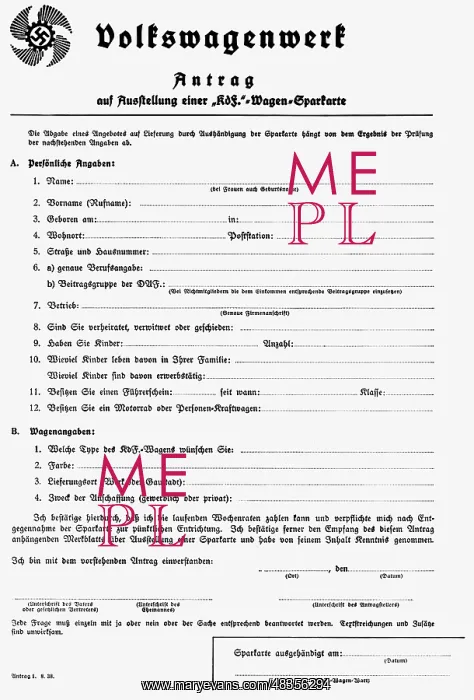 : Application for the issue of a Sparkarte - Saving : Application for the issue of a Sparkarte - Saving