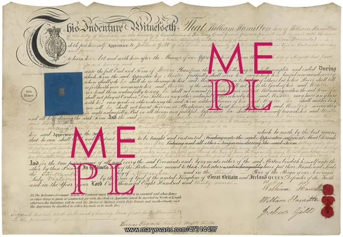 : Apprenticeship Indenture : Apprenticeship Indenture