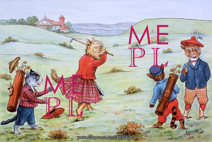 : The Approach by Louis Wain : The Approach by Louis Wain