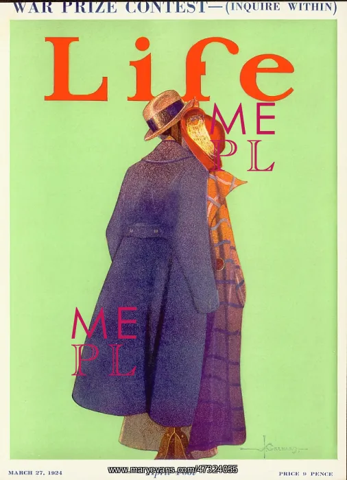 : April Fool - Visual illusion of two coats and hats on a stan : April Fool - Visual illusion of two coats and hats on a stan