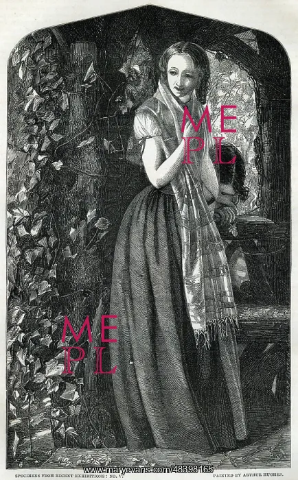 : April Love by Arthur Hughes : April Love by Arthur Hughes