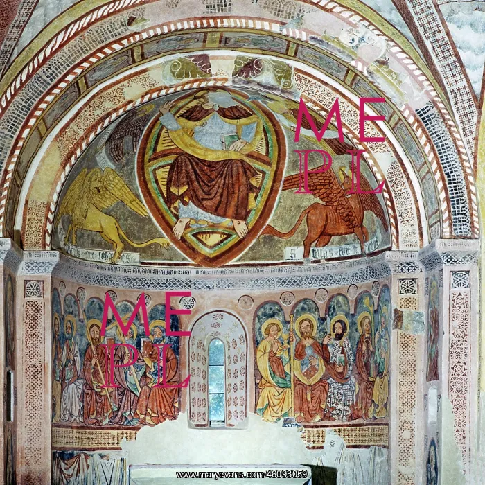 : Apse with Christ in majesty in a mandorla : Apse with Christ in majesty in a mandorla