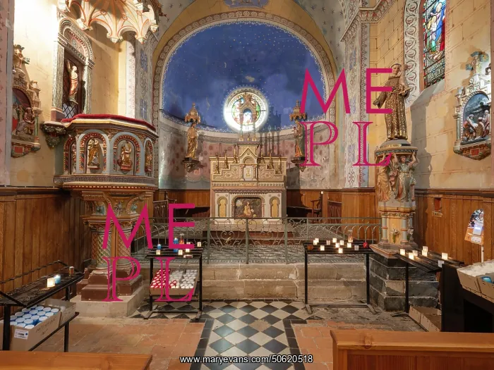 : Apse, Eglise Sainte-Marie-Madeleine, Rennes-le-Chateau, Aude : Apse, Eglise Sainte-Marie-Madeleine, Rennes-le-Chateau, Aude