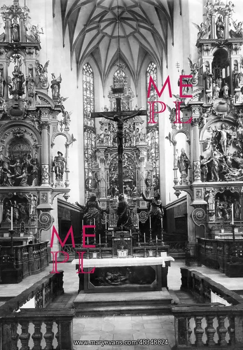 : Apse in St. Ulrich and Afra in Augsburg, around 1935 : Apse in St. Ulrich and Afra in Augsburg, around 1935