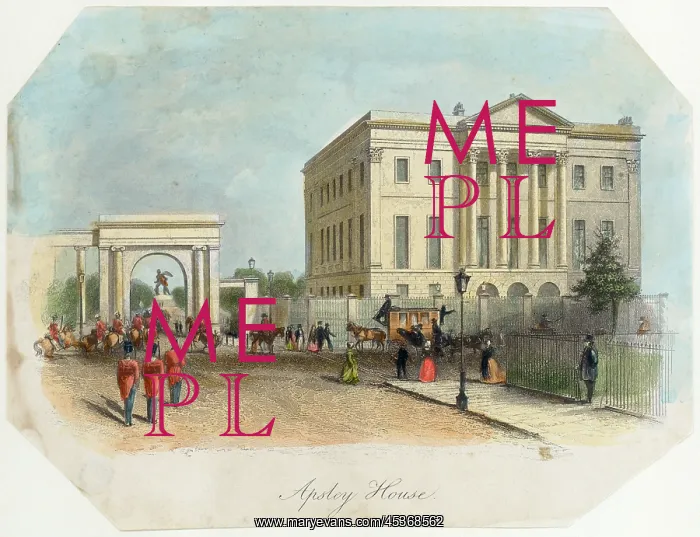 : Apsley House engraving : Apsley House engraving