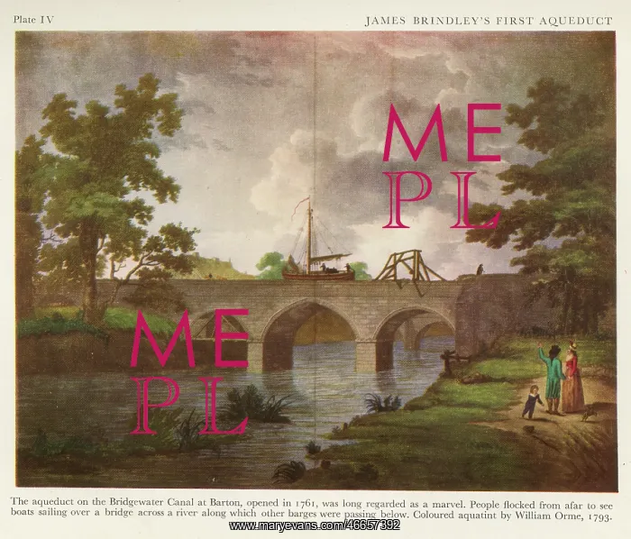 : Aqueduct on the Bridgewater Canal at Barton : Aqueduct on the Bridgewater Canal at Barton