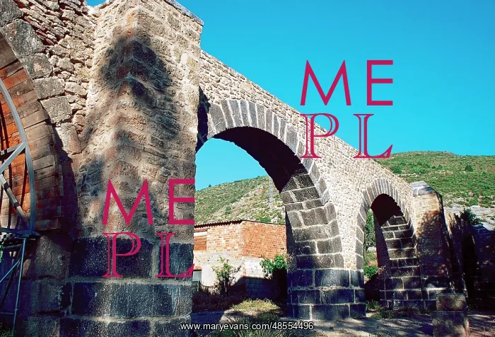 : Aqueduct of Los Arcos (1st century A.D.). National Monument : Aqueduct of Los Arcos (1st century A.D.). National Monument