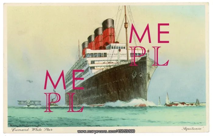  : AQUITANIA IN FULL STEAM