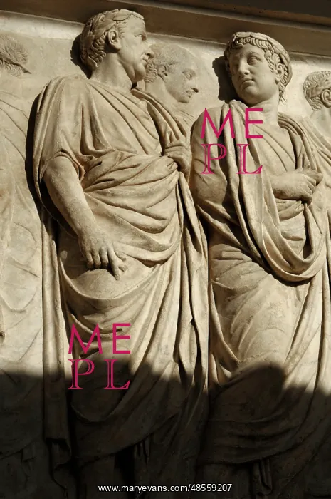 : Ara Pacis Augustae. Processional frieze. Detail. Relief. Nor : Ara Pacis Augustae. Processional frieze. Detail. Relief. Nor