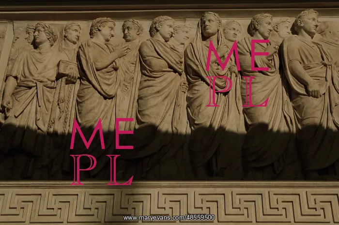 : Ara Pacis Augustae. Processional frieze. Detail. Relief. Nor : Ara Pacis Augustae. Processional frieze. Detail. Relief. Nor