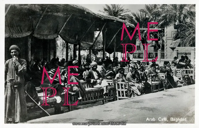  : An Arab Cafe in Baghdad, Iraq
