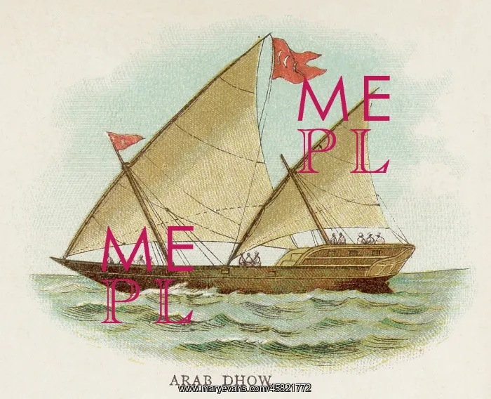  : Arab Dhow. Arab dhow, used in various forms in the Red Sea, Persian Gulf