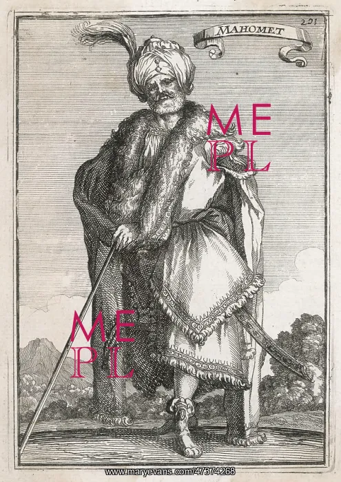 : AN ARAB BY MALLET 1683 : AN ARAB BY MALLET 1683