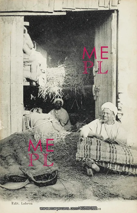 : Arab Mattress-makers - Tangiers, Morocco : Arab Mattress-makers - Tangiers, Morocco