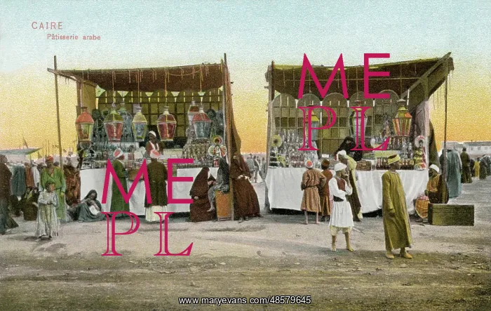  : Arab pastry stalls in Cairo, Egypt