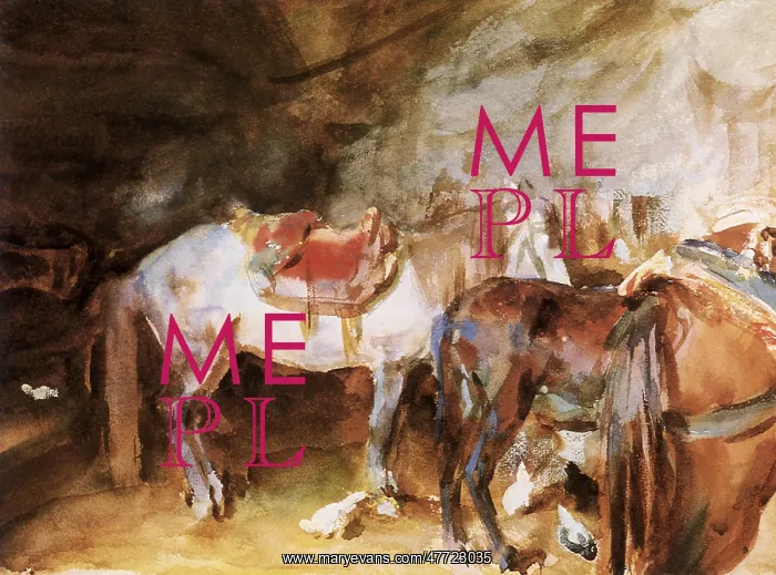  : Arab Stable, by Singer Sargent
