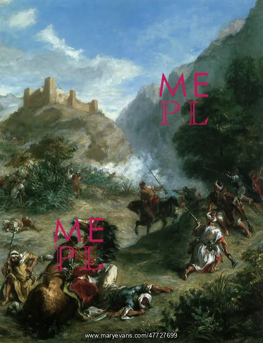 : Arabs Skirmishing in the Mountains, by Delacroix : Arabs Skirmishing in the Mountains, by Delacroix