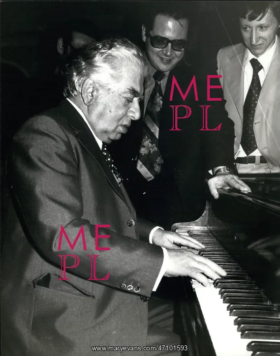 : Aram Khachaturian, Soviet composer, in London : Aram Khachaturian, Soviet composer, in London
