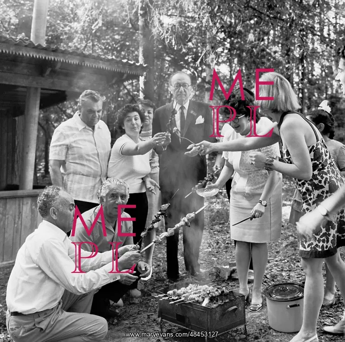 : Aram Khachaturyan - L, second at dacha, 1972 : Aram Khachaturyan - L, second at dacha, 1972