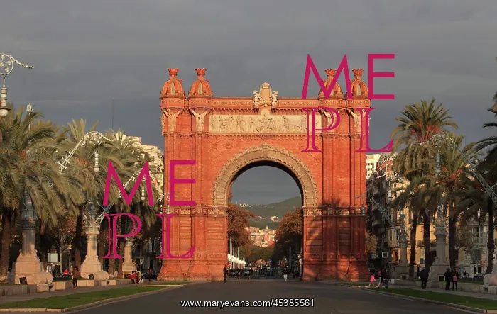 : Arc de Triomf (Triumphal Arch), Barcelona, Spain : Arc de Triomf (Triumphal Arch), Barcelona, Spain
