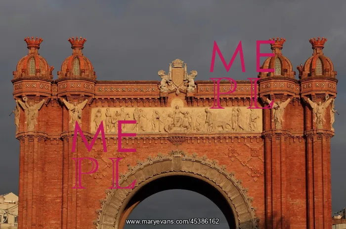 : Arc de Triomf (Triumphal Arch), Barcelona, Spain : Arc de Triomf (Triumphal Arch), Barcelona, Spain