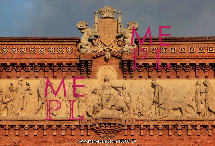 : Arc de Triomf (Triumphal Arch), Barcelona, Spain : Arc de Triomf (Triumphal Arch), Barcelona, Spain